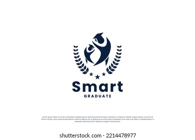 Diseño del logo de Educación Creativa para Universidad, universidad y graduación.