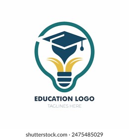 A Creative Education Logo Featuring Graduation Hat