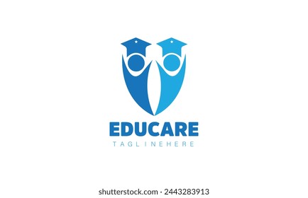 Creative education logo icon design, vector illustration.