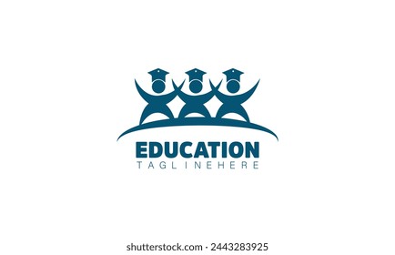 Creative education logo icon design, vector illustration.