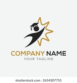 Creative Education Logo with Star and Graduation Cap