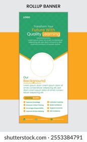 Creative Education Rollup Banner Design