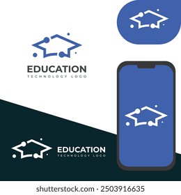 Diseño de logotipo de tecnología de Educación creativa