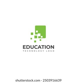 Diseño de logotipo de tecnología de Educación creativa