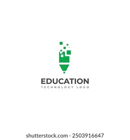Diseño de logotipo de tecnología de Educación creativa