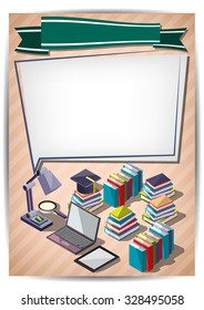 Creative education Template Flyer Brochure Vector Paper Design Template for infographics and banners concept 