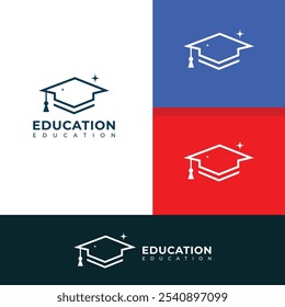 Design de logotipo vetorial de educação criativa