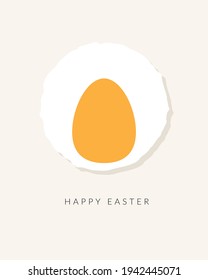Creative egg vector design. Happy easter illustration 