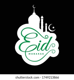 Diseño artístico de plantillas de días de festival de Eid creativo