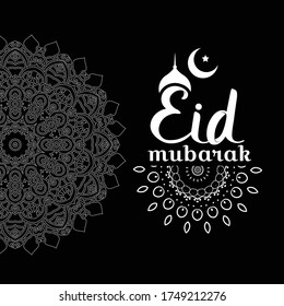 Creative Eid festival day vector template art design