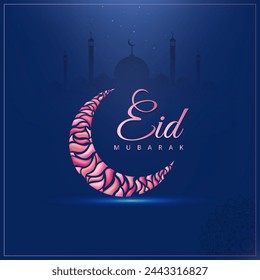 Creative Eid mubarak design.
Vector