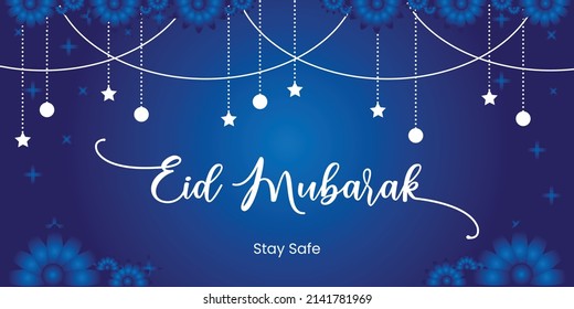 Creative Eid Mubarak and Eid poster background design template