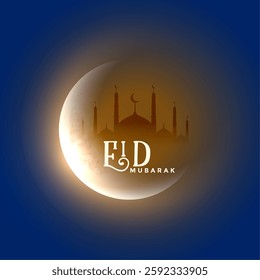 creative eid mubarak ramadan kareem background vector