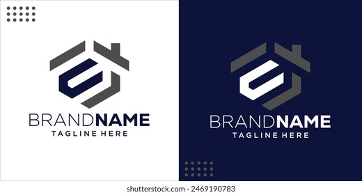 Creative EJ Hexagon Letter Logo, Design Inspiration, illustration, Vector