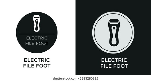 Creative (Electric file foot) Symbol, Vektorzeichen.
