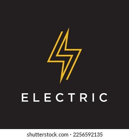 Creative electric or natural energy flash or lightning logo,thunderbolt symbol.Logo for electricity, business and company.