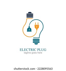 Creative Electrical Plug Logo Concept Vector design