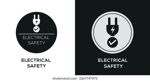 Creative (Electrical Safety) Icon, Vector sign.