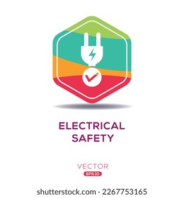 Creative (Electrical Safety) Icon, Vector sign.