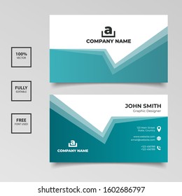 Creative elegance business card template design. Vector illustration EPS 10

