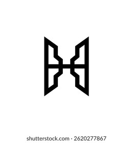 Letra criativa e elegância Logotipo H
