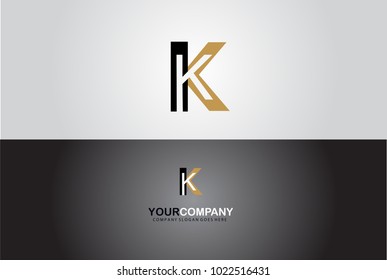 Creative Elegant Abstract Letter K Alphabet Symbol