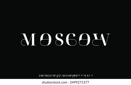 Creative elegant alphabet letters and numbers. Vintage wedding typography classic serif font decorative vintage retro.