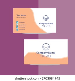 Creative and elegant business card design using vector