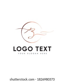 A creative elegant and charming letter type B  logo template, Vector logo for business and company identity 