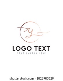 A creative elegant and charming letter type G  logo template, Vector logo for business and company identity 