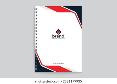 Plantilla creativa y elegante de la cubierta del cuaderno de la compañía