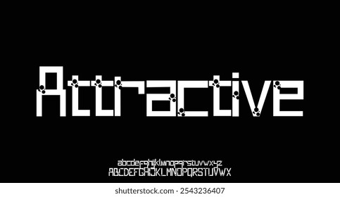 Kreative elegante dekorative Schrift Alphabet Schriftart Vektor. Modernes schönes serifenloses Typografiedesign
