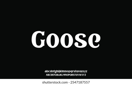 Creative elegant decorative typeface alphabet font vector. Modern beautiful sans serif typography design