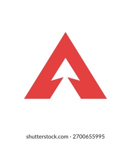 Creative Elegant A Letter Logo design on white background