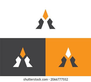  kreativ elegante Buchstabenvorlage A Logo-Vorlage
