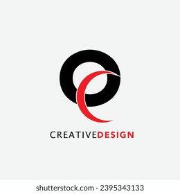 Letra creativa elegante emblema del vector Q