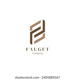 Emblema vectorial de letras creativas y elegantes