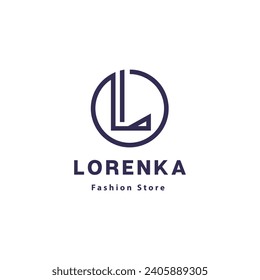 Creative elegant letter  vector emblem