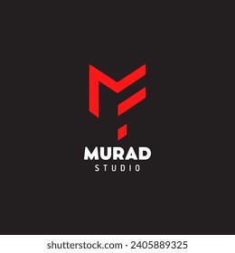 Emblema vectorial de letras creativas y elegantes