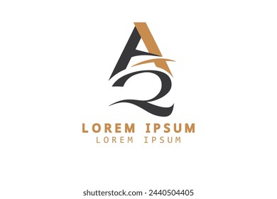 Creative elegant letter A vector emblem