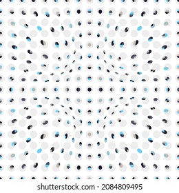 Creative elegant little Polka-Dot seamless vector pattern. Geometric background with tiled small circles and semicircles. Great for fashion fabrics, home decor, wallpaper and packaging. 