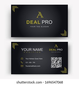 Plantillas de tarjetas de presentación de vectores modernos creativos y elegantes