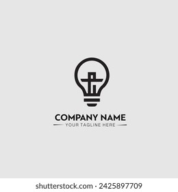 Creative elegant tech logo vector emblem