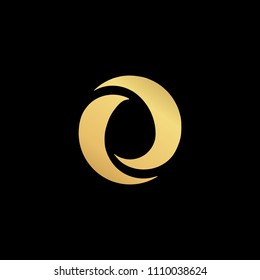 Creative elegant trendy unique artistic black and gold color CC initial based Alphabet icon logo.