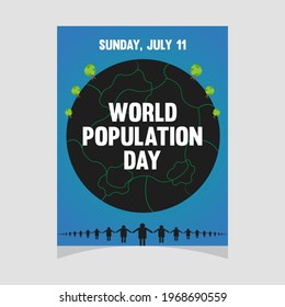 Creative and Elegant World Population Day Flyer Template
