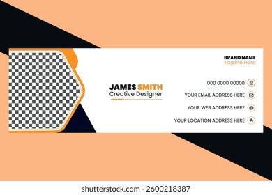 Creative Email Signature Design; Professional Email Signature; Signature Template; Corporate Signature Template