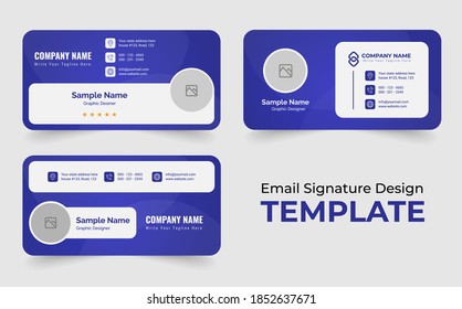 Creative Email signature design template