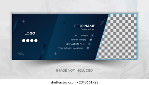 Plantilla de diseño de firma de correo electrónico creativo |