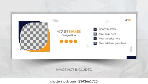 Creative Email Signature Design template |