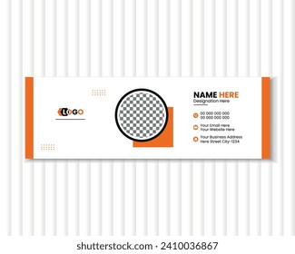 Plantilla de diseño de firma de correo electrónico creativo